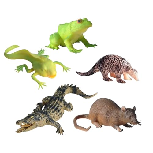 UPKOCH Tier Quetschspielzeug Set 5 Verschiedene Tierformen Weiche Dehnbare Spielzeuge Spielzeuge Geburtstag von UPKOCH