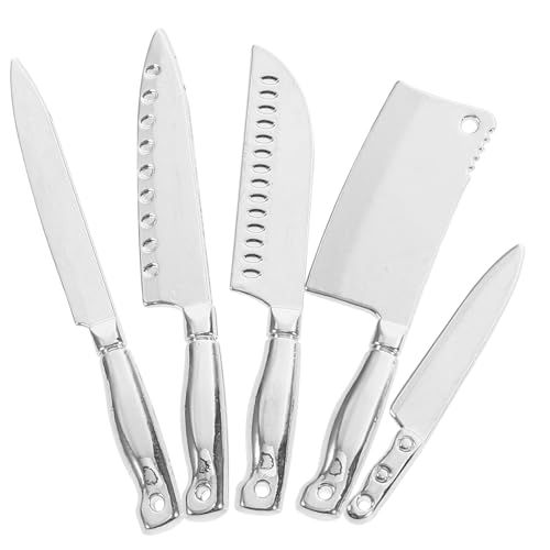 UPKOCH 5St Zubehör für Küchenmesser-Kombinationsmodelle winziges Puppenhaus-Bausatz für kinderspielzeug Kinderminiaturspielzeug Miniatur-Dinge Legierung Silver UPKOCH 5St Zubehör für Küchenmesser-Kombinationsmodelle winziges Puppenhaus-Bausatz für kinderspielzeug Kinderminiaturspielzeug Miniatur-Dinge Legierung Silver von UPKOCH