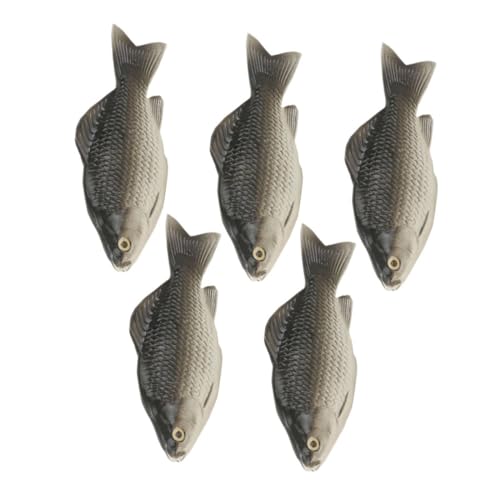 UPKOCH Realistische Künstliche Fischmodelle - 5 Stück Simulierte Karpfenfische Desktop-fischdekoration Für Schlafzimmer Und Garten von UPKOCH