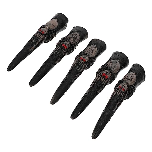 UPKOCH 5Stücke Halloween Kreative Gefälschte Fingernägel Zombie Hexennägel für Partys Hochwertige Nagelabdeckungen für Gruselige Looks und Cosplay von UPKOCH
