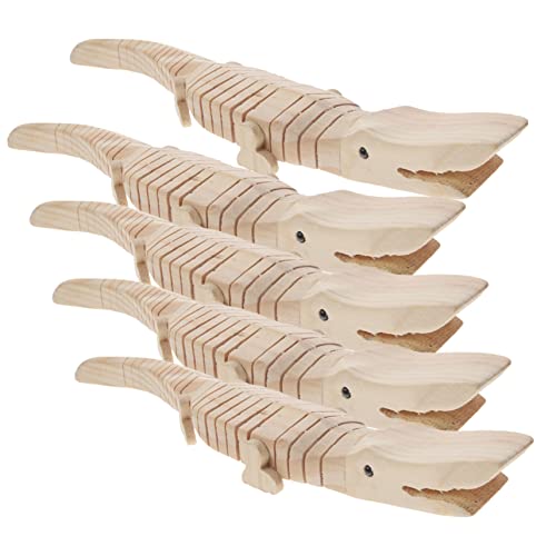 UPKOCH 5Stücke Kreatives Krokodilspielzeug aus Holz Lackierbar Kompaktes DIY Sinnespielzeug Realistisches Krokodilmodell für Studenten Tischdekoration und Pädagogisches UPKOCH 5Stücke Kreatives Krokodilspielzeug aus Holz Lackierbar Kompaktes DIY Sinnespielzeug Realistisches Krokodilmodell für Studenten Tischdekoration und Pädagogisches von UPKOCH