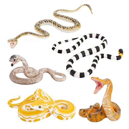 UPKOCH 5Stücke Lebensechtes Schlangenspielzeug Realistische Imitationsschlangen für Halloween Dekoration Gruselige Lernspielzeug UPKOCH 5Stücke Lebensechtes Schlangenspielzeug Realistische Imitationsschlangen für Halloween Dekoration Gruselige Lernspielzeug von UPKOCH