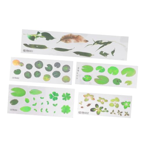 UPKOCH 5 Stück 3D-Simulation Epoxidharz Aufkleber für Selbstgemacht Pflanzenmaterial Sticker für Kunsthandwerk Wasserfest Langlebig Nicht Verblassend von UPKOCH