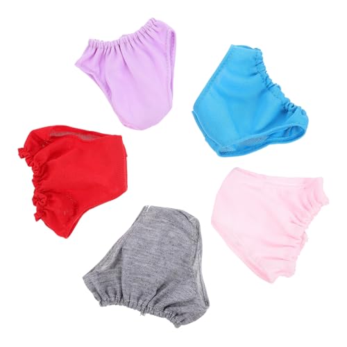 UPKOCH 5Stücke Puppenunterwäsche Für Puppen Puppenhöschen Helllila Und Puppenzubehör Für Kreative Rollenspiele Und Outfits von UPKOCH