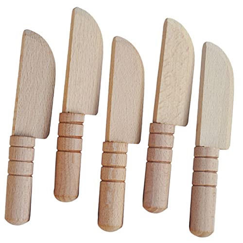 UPKOCH 5stücke Teiliges Holzspielzeug Messer Für Puppenhaus Küchenspielzeug Mit Realistischem Design Für Kreative Rollenspiele Lernspielzeug UPKOCH 5stücke Teiliges Holzspielzeug Messer Für Puppenhaus Küchenspielzeug Mit Realistischem Design Für Kreative Rollenspiele Lernspielzeug von UPKOCH