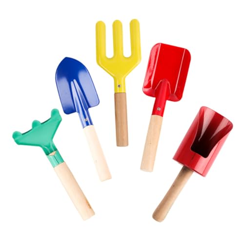 UPKOCH 5Stücke Teiliges Kindergarten Gartenset mit Holzgriffen Kinderschaufel Rechen und Forke für Kleine für Blumen und Gemüseanbau im Freien Sicher und Leicht UPKOCH 5Stücke Teiliges Kindergarten Gartenset mit Holzgriffen Kinderschaufel Rechen und Forke für Kleine für Blumen und Gemüseanbau im Freien Sicher und Leicht von UPKOCH