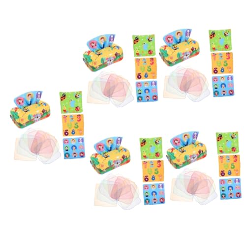 UPKOCH 5er-Box Babypapierspielzeug Pädagogisches Spielzeug -Spielzeug Sensorisches Spielzeug Fingerübungsspielzeug Stoff Kleinkind Papierhandtuch von UPKOCH