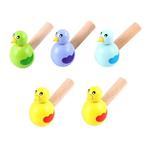 UPKOCH 5st Vogelpfeife Kreative Pfeife Für Musikinstrumente Cartoon-pfeife- Musikspielzeug Musikinstrument- Pfeife Im Vogeldesign Holz von UPKOCH