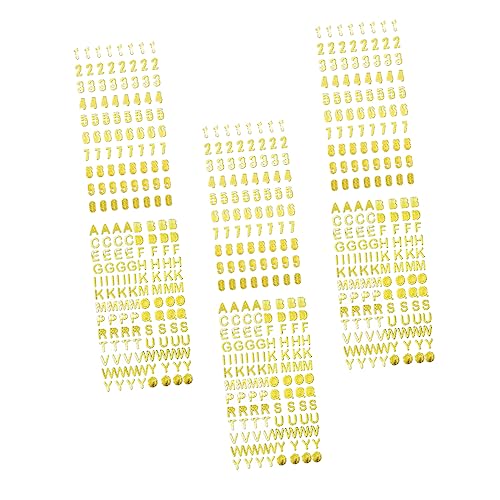 UPKOCH 6 Blätter Alphabet-Aufkleber Planer Zubehör Planeraufkleber Und Zubehör Bastelbedarf Kalenderaufkleber Aufkleber Mit Goldprägung Zahlenaufkleber Planer-Aufkleber Das Haustier UPKOCH 6 Blätter Alphabet-Aufkleber Planer Zubehör Planeraufkleber Und Zubehör Bastelbedarf Kalenderaufkleber Aufkleber Mit Goldprägung Zahlenaufkleber Planer-Aufkleber Das Haustier von UPKOCH