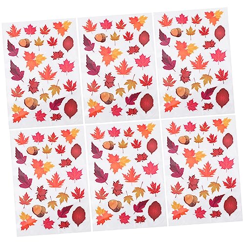 UPKOCH 6 Blätter Aufkleber Sockelleiste Stangen Prang Highlighter malen Behälter mit Deckel Home Decor wohnungseinrichtung hausdeko Dekorative Fenster klammert Sich Glasfenster haftet PVC von UPKOCH