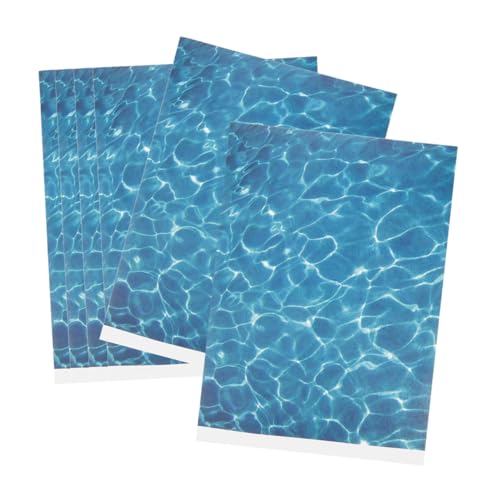 UPKOCH 6 Blätter Papier Mit Wassermuster Ozeanwellenhintergrund Sandtisch-wasserkorn-Aufkleber Aufkleber Für Wasserkörner Ozeanwellen-Poster Für Mikrolandschaft Wandposter Plastik Blue von UPKOCH