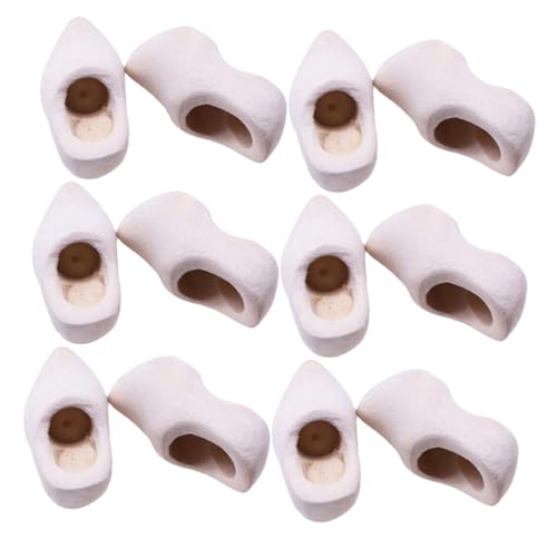 UPKOCH 6 Paar Unfertige Holzclogs Puppenhaus Landschaft Miniatur Mini Schlüsselanhänger Mikro Kleine Accessoires Dekorationen Holz Und Bastelprojekte Ornamente Charms UPKOCH 6 Paar Unfertige Holzclogs Puppenhaus Landschaft Miniatur Mini Schlüsselanhänger Mikro Kleine Accessoires Dekorationen Holz Und Bastelprojekte Ornamente Charms von UPKOCH