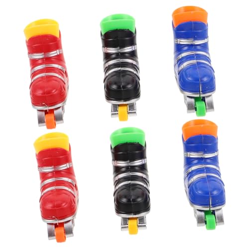 UPKOCH 6 Paare Mini -Schlittschuhe Kinderspielzeug Roller Mädchen-Skateboard Freizeitspielspielzeug für Freizeit Mini-Skateboards für die Finger Fingerroller-Modell Plastik von UPKOCH