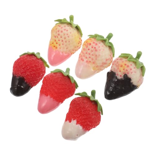 UPKOCH 6 Pcs Künstliche Erdbeeren Lebensechte Kunststoff Gefälschte Früchte Simulations -Erdbeere Für Heimküchen Party Dekorationen Fotografie Requisiten UPKOCH 6 Pcs Künstliche Erdbeeren Lebensechte Kunststoff Gefälschte Früchte Simulations -Erdbeere Für Heimküchen Party Dekorationen Fotografie Requisiten von UPKOCH