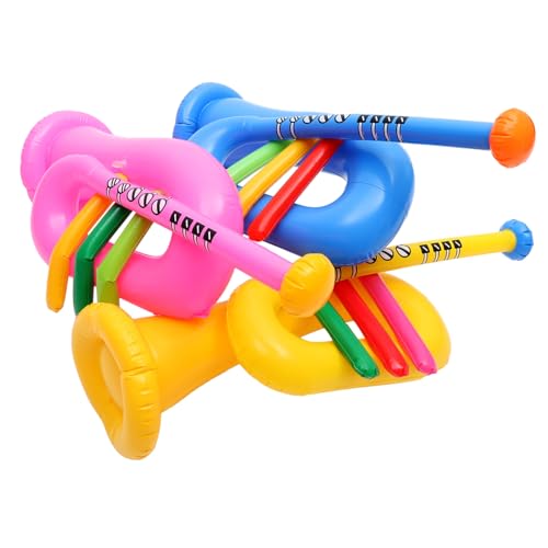 UPKOCH 6 STK Aufblasbares Musikinstrument Aufblasbares Instrumentenspielzeug tragbares Mikrofon Musical Toy Instruments Party Spielzeug für Kinder Geschenke Gitarren Kinderaccessoire PVC von UPKOCH
