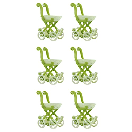 UPKOCH 6 STK Puppen-einkaufswagen -einkaufswagen Puppenhaus Mini-vers-küche Puppe Einkaufswagen Mini-möbel Modisches Puppenzubehör Mini-möbelverzierungen Plastik von UPKOCH