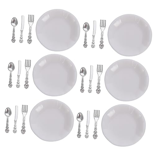 UPKOCH Mini Puppenhaus Geschirr Set Besteck 6 Stück Besteck Set Für Puppe Modell von UPKOCH