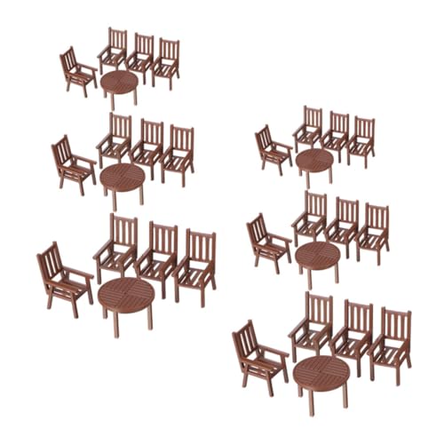 UPKOCH 6 Sätze Miniaturtisch und Stuhlset Mini Möbel Mini -Modellstühle Hausmöbel Miniatur winzige Möbelminiaturen kleine Puppenstubenmöbel Mini-Puppenhausmöbel Plastik Hellbraun UPKOCH 6 Sätze Miniaturtisch und Stuhlset Mini Möbel Mini -Modellstühle Hausmöbel Miniatur winzige Möbelminiaturen kleine Puppenstubenmöbel Mini-Puppenhausmöbel Plastik Hellbraun von UPKOCH