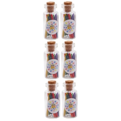UPKOCH 6 Sets Mini-buntstifte Für Kleinkinder Waschbare Miniatur-buntstifte Puppenhaus- Miniatur-modell Mini-puppe von UPKOCH