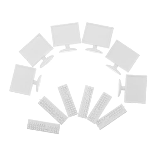 UPKOCH Realistischer Miniatur-Computer Und Tastatur Für Das Puppenhaus- -Set Für Jungen Und Mädchen UPKOCH Realistischer Miniatur-Computer Und Tastatur Für Das Puppenhaus- -Set Für Jungen Und Mädchen von UPKOCH