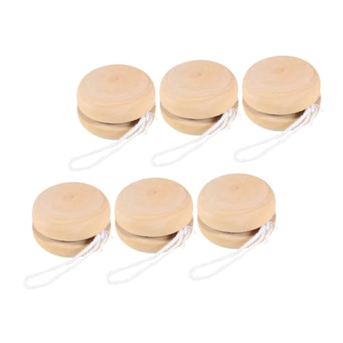 UPKOCH 6 Stück DIY Holz Yo Yo Bälle Blanko zum Bemalen Bastelspielzeug für Fördert Hand Augen Koordination und Kreativität für Halloween UPKOCH 6 Stück DIY Holz Yo Yo Bälle Blanko zum Bemalen Bastelspielzeug für Fördert Hand Augen Koordination und Kreativität für Halloween von UPKOCH