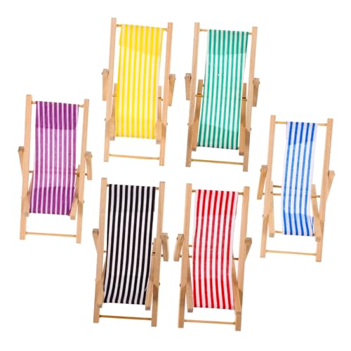 UPKOCH 6 Stück Faltbare Mikrolandschaft Liegestühle für Puppenhaus Deko für Garten Strand und Kreative Spielwelten UPKOCH 6 Stück Faltbare Mikrolandschaft Liegestühle für Puppenhaus Deko für Garten Strand und Kreative Spielwelten von UPKOCH