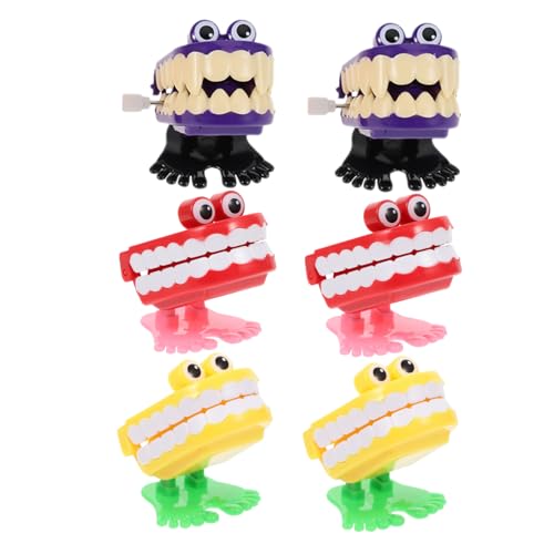 UPKOCH 6 Stück Halloween Aufziehspielzeug Lustige Robuste Laufzähne mit Augen Buntes Wind-up für Partygeschenke und Kindergeburtstagspaß UPKOCH 6 Stück Halloween Aufziehspielzeug Lustige Robuste Laufzähne mit Augen Buntes Wind-up für Partygeschenke und Kindergeburtstagspaß von UPKOCH
