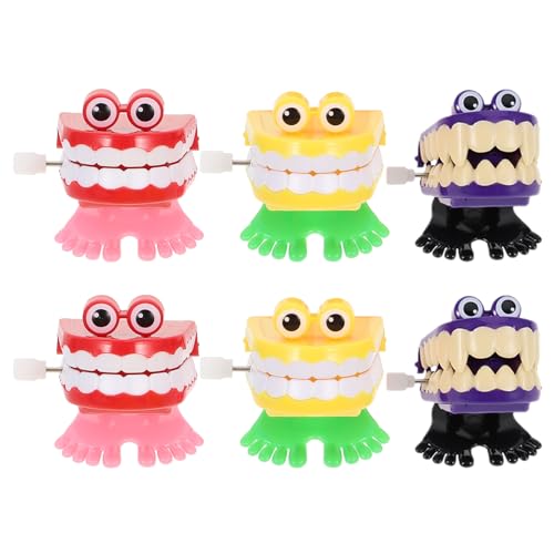 UPKOCH 6 Stück Halloween-Aufziehspielzeuge: Neuartiges Aufziehspielzeug mit klappernden Zähnen und lustigen Augen – Gag-Stuffer mit laufenden Zähnen für Halloween-Geburtstagsparty-Geschenke UPKOCH 6 Stück Halloween-Aufziehspielzeuge: Neuartiges Aufziehspielzeug mit klappernden Zähnen und lustigen Augen – Gag-Stuffer mit laufenden Zähnen für Halloween-Geburtstagsparty-Geschenke von UPKOCH