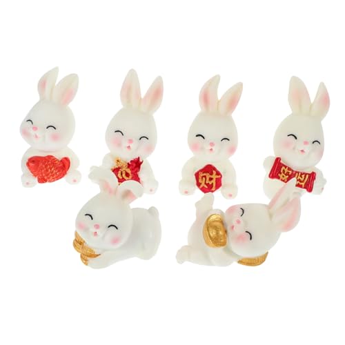 UPKOCH 6 Stück Hasenfiguren Resin Cupcake Toppers Dekoration für Torten und Kleine Süße Kaninchen für Bastelideen und Kindergeburtstagsfeiern UPKOCH 6 Stück Hasenfiguren Resin Cupcake Toppers Dekoration für Torten und Kleine Süße Kaninchen für Bastelideen und Kindergeburtstagsfeiern von UPKOCH