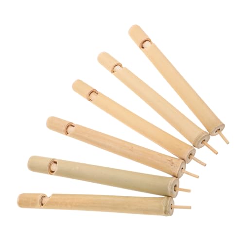 UPKOCH 6 Stück Holz Vogelpfeifen Mini Flöten Musikspielzeug Kreative Vogelstimmen Pfeife Für Outdoor Lerninstrument Für Kleinkinder von UPKOCH