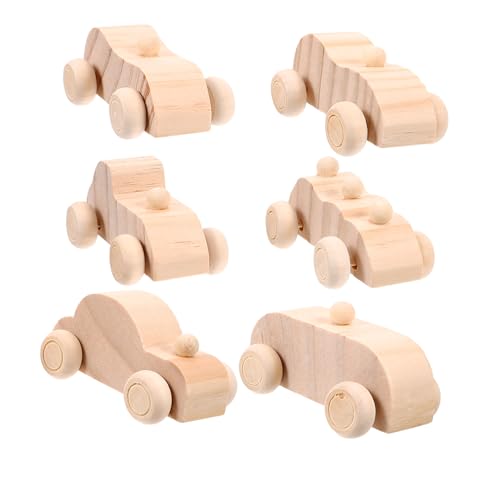 UPKOCH 6 Stück Holzautos DIY Bastelset Für Kinder, Mini Graffiti Autos Zum Bemalen, Handwerk Holzspielzeug Aus Naturholz, 7 X 4.1 X 3 cm, Ideal Für Kindergarten, Zuhause Und Reisen UPKOCH 6 Stück Holzautos DIY Bastelset Für Kinder, Mini Graffiti Autos Zum Bemalen, Handwerk Holzspielzeug Aus Naturholz, 7 X 4.1 X 3 cm, Ideal Für Kindergarten, Zuhause Und Reisen von UPKOCH