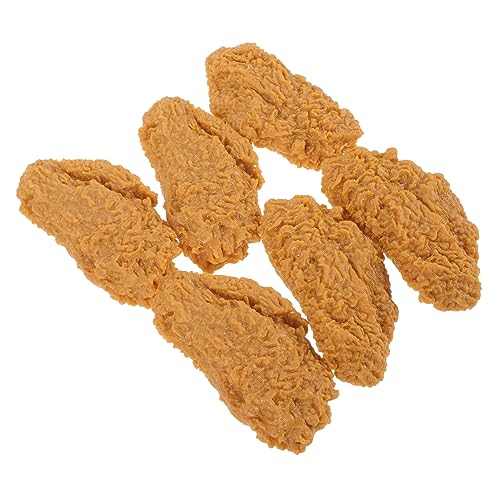 UPKOCH 6 Stück Hühnerflügelmodellanhänger vorbildliches Huhn gebratenes Huhn simulierte Hühnerflügel frittierte Hähnchenflügel Essensrequisiten Simulation von Lebensmittelhandwerk PVC UPKOCH 6 Stück Hühnerflügelmodellanhänger vorbildliches Huhn gebratenes Huhn simulierte Hühnerflügel frittierte Hähnchenflügel Essensrequisiten Simulation von Lebensmittelhandwerk PVC von UPKOCH