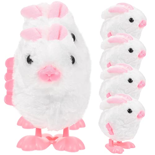 UPKOCH 6pcs Springen Bunny Wind up Spielzeug Kuscheligen Weichen Stofftier Plüsch Modell Für Jungen Und Mädchen Ostern von UPKOCH