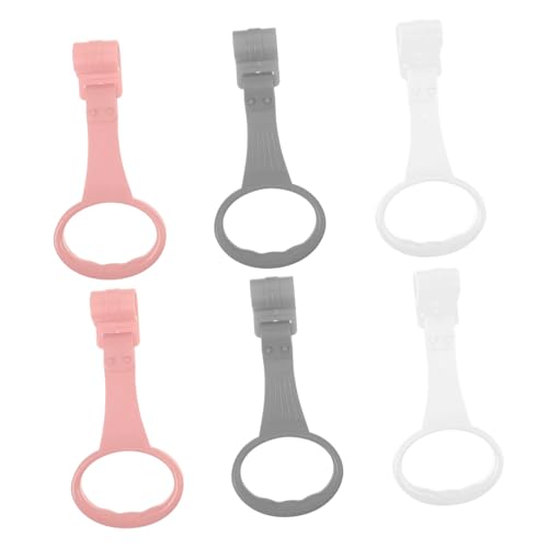 UPKOCH 6 Stück Kinderbetttragetuch hoch Hebering Stand -Pull-up-Ringe Krippe babybett Babymöbel Zubehör Handzugringe für Kleinkinder Griffring für Kinderbett Plastik von UPKOCH