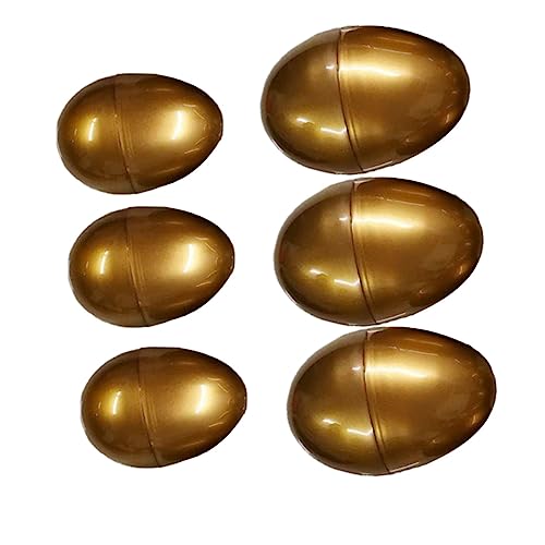 UPKOCH 6 Stück Leere Goldene Plastik Ostereier für Kreative Spielzeuge Dekorationen und Überraschungen UPKOCH 6 Stück Leere Goldene Plastik Ostereier für Kreative Spielzeuge Dekorationen und Überraschungen von UPKOCH