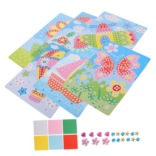 UPKOCH 6 Stück Lernspielzeug Für Kinderpuzzle Cartoons, Die Zu Passen Form-Puzzle- Kinderspielzeug Kinderpartygeschenke Cartoon-puzzlespielzeug Für Eva von UPKOCH