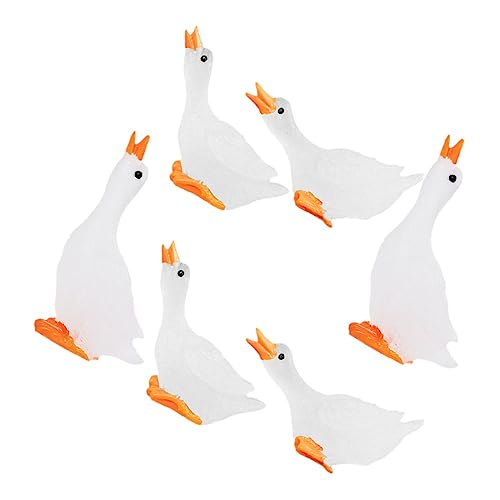 UPKOCH 6 Stück Leuchtende kleine Schwan -Ornamente Leuchtender Mini-Schwan Märchengarten Miniatur Reiz leuchtende Schwanenstatue winzig Bonsai-Landschaftsgestaltung Mini-Tier aus Harz UPKOCH 6 Stück Leuchtende kleine Schwan -Ornamente Leuchtender Mini-Schwan Märchengarten Miniatur Reiz leuchtende Schwanenstatue winzig Bonsai-Landschaftsgestaltung Mini-Tier aus Harz von UPKOCH