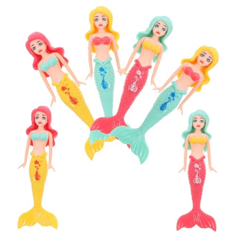 UPKOCH 6pc Mermaid Dive Spielzeug Spielzeug Jungen Und Mädchen Schwimmen Pool Meerjungfrau Bad Spielzeug von UPKOCH
