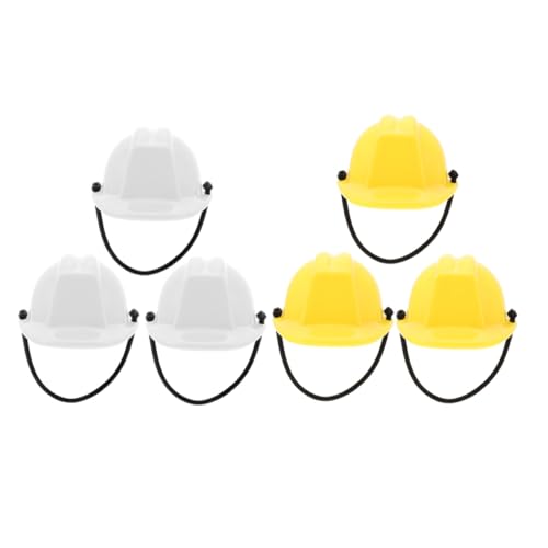 UPKOCH 6 Stück Mini Bauarbeiter Helm Puppenzubehör Miniatur Schutzhelm Dekoration Weiß Gelb für Puppenhaus DIY Party Zubehör UPKOCH 6 Stück Mini Bauarbeiter Helm Puppenzubehör Miniatur Schutzhelm Dekoration Weiß Gelb für Puppenhaus DIY Party Zubehör von UPKOCH