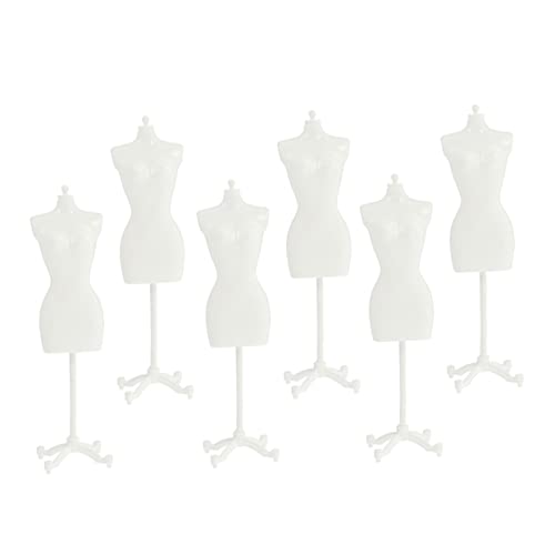 UPKOCH 6 Stück Mini Puppen Kleiderständer aus Glatte Oberfläche Stabile Schaufensterpuppen Modelle für Puppenkleidung Platzsparend für Puppenhaus Dekoration und Display von UPKOCH