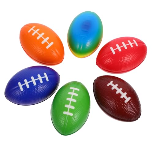 UPKOCH 6 Stück Mini Rugby Miniatur-Rugby-fußbälle Ball Rugby-Mini Mini-Accessoire Für Rugby-fußbälle Miniatur-rugbybälle Mini-tischfußballspiel Rugby-fußbälle-zubehör Sport-rugbybälle Pu von UPKOCH