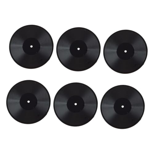 UPKOCH 6 Stück Mini Schallplattenmodell Mini Spielhaus Schallplattenhalter Vinylhalter Miniaturen Spiele Zur Enthüllung des Geschlechts Puppenhaus Schallplatten Displayrahmen von UPKOCH