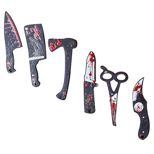 UPKOCH 6 Stück Miniatur Halloween Dekorationen Graham Falsche Leuchtstäbe Krähe Kleine Gastgeschenke Sets Gruselige Masken Mikro Landschafts Charms Kürbis Halloween Szene von UPKOCH