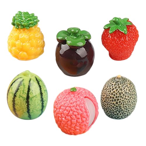 UPKOCH 6 Stück Miniatur-fälschungsfruchtmodell, Simulierte Kleine Obstdekoration Für DIY-Handwerk, Mini-Landschaft, Gemischter Stil von UPKOCH