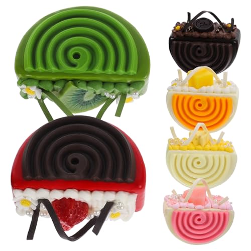 UPKOCH 6 Stücke Gefälschte Kuchen Modelle Künstliche Simulation Mousse Kuchen Requisiten Für Home Decor Party Lehre Fotografie von UPKOCH