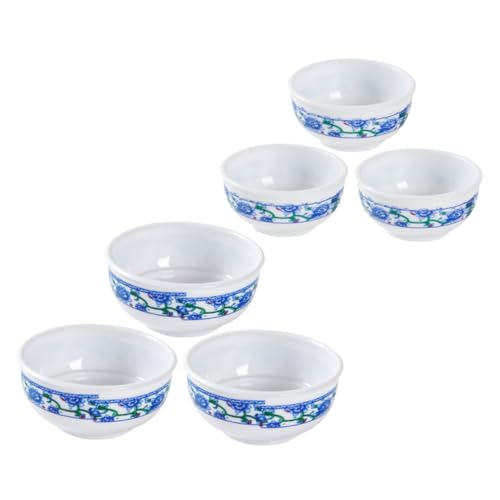 UPKOCH 6 Stück Nachgeahmte Blau-weiße Porzellanschale Modell Maschine Miniaturen Puppe Besteck Mini-küchenzubehör Winzige Schalen Miniatur-schüssel Plastik UPKOCH 6 Stück Nachgeahmte Blau-weiße Porzellanschale Modell Maschine Miniaturen Puppe Besteck Mini-küchenzubehör Winzige Schalen Miniatur-schüssel Plastik von UPKOCH