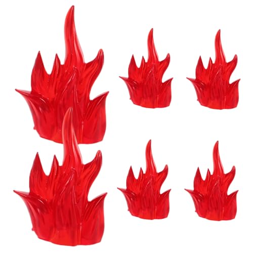 UPKOCH 6 Stück Puzzle Bausteine Bildungsfeuereffekte Brandspielzeug Bauen Miniaturfeuerrequisiten Flammenmodelle Bauen Halloween Fire Play Kreative Flammenmodelle Plastik rot UPKOCH 6 Stück Puzzle Bausteine Bildungsfeuereffekte Brandspielzeug Bauen Miniaturfeuerrequisiten Flammenmodelle Bauen Halloween Fire Play Kreative Flammenmodelle Plastik rot von UPKOCH