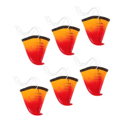 UPKOCH 6 Stück Realistische Papageien Nasen aus Weichem Gummi Leichte Bequeme Tier Schnabel Requisiten für Party Halloween Cosplay Bühnenauftritte und Fotodekorationen von UPKOCH