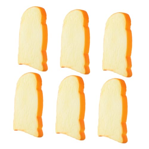 UPKOCH 6 Stück Realistisches Künstliches Toastbrot aus PU Langlebige Dekoration für Küche Schaufenster Party und Fotografie Platzsparende Brotmodelle Vielseitige Wohn Ladendeko UPKOCH 6 Stück Realistisches Künstliches Toastbrot aus PU Langlebige Dekoration für Küche Schaufenster Party und Fotografie Platzsparende Brotmodelle Vielseitige Wohn Ladendeko von UPKOCH