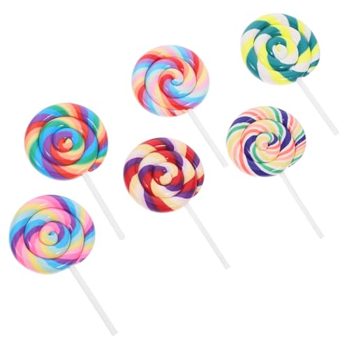 UPKOCH 6 Stück Simulationslutscherspielzeug Lollipop-Harz-anhänger Punkte Süßigkeiten Lollipop-anhänger Für Die Schmuckherstellung Bio-lutscher Für Lutscher-Stirnband Polymer-ton UPKOCH 6 Stück Simulationslutscherspielzeug Lollipop-Harz-anhänger Punkte Süßigkeiten Lollipop-anhänger Für Die Schmuckherstellung Bio-lutscher Für Lutscher-Stirnband Polymer-ton von UPKOCH